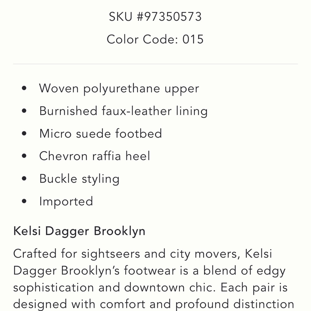 Kelsi Dagger Cream and Black Woven Sandals - Picture 4 of 4